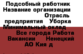 Подсобный работник › Название организации ­ Fusion Service › Отрасль предприятия ­ Уборка › Минимальный оклад ­ 17 600 - Все города Работа » Вакансии   . Ненецкий АО,Кия д.